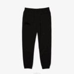 Lacoste joggers de lã de algodão homens preto c31 88BL1476 - Image 3