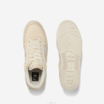 Lacoste l001 sapatilhas têxteis trabalhadas homens off white 18c 88BL1746 - Image 4