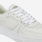 Lacoste l001 tênis de couro homens branco e off white 65t 88BL1839 - Image 5