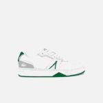 Lacoste l001 tênis de couro homens branco/verde 082 88BL1840