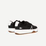 Lacoste l001 tênis de salto alto em couro homens preto e off white 454 88BL1881 - Image 3