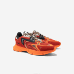 Lacoste l003 tênis neo têxtil homens vermelho laranja am1 88BL1692 - Image 2