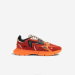 Lacoste l003 tênis neo têxtil homens vermelho laranja am1 88BL1692