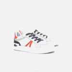 Lacoste l004 sapatilhas têxteis crianças cinza claro vermelho 15c 88BL3061 - Image 2