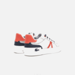 Lacoste l004 sapatilhas têxteis crianças cinza claro vermelho 15c 88BL3061 - Image 3