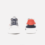 Lacoste l004 sapatilhas têxteis crianças cinza claro vermelho 15c 88BL3061 - Image 5