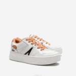Lacoste l005 tênis de couro mulheres bronzeado branco 291 88BL2713 - Image 2