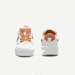 Lacoste l005 tênis de couro mulheres bronzeado branco 291 88BL2713 - Image 5