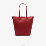 Lacoste l.12.12 conceito de bolsa vertical com zíper mulheres alizarina c62 88BL2837