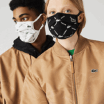 Lacoste l.12.12 máscaras ajustáveis ​​de proteção facial pacote com 3 homens preto verde branco 299 88BL2273