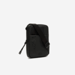 Lacoste l.12.12 pequena bolsa plana com zíper de marca homens preto 000 88BL2008 - Image 4