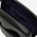 Lacoste l.12.12 pequena bolsa plana com zíper de marca homens preto 000 88BL2008 - Image 5