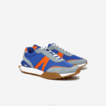 Lacoste l-spin deluxe couro de inverno e sapatos ao ar livre têxteis homens azul laranja ba1 88BL1780 - Image 2
