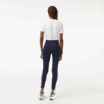 Lacoste leggings esportivas de poliéster reciclado de comprimento 7/8 mulheres azul marinho 166 88BL2408 - Image 3