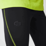 Lacoste leggings térmicas esportivas homens preto amarelo 60r 88BL1112 - Image 4