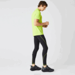 Lacoste leggings térmicas esportivas homens preto amarelo 60r 88BL1112 - Image 6