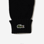 Lacoste luvas de jérsei de lã homens preto 031 88BL2336 - Image 2