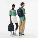 Lacoste mochila com compartimento para computador homens casaco de pavão 992 88BL1939