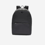 Lacoste mochila de couro chantaco com costura fosca homens preto 000 88BL2022 - Image 2