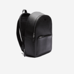Lacoste mochila de couro chantaco com costura fosca homens preto 000 88BL2022 - Image 5