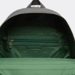 Lacoste mochila de couro chantaco com costura fosca homens preto 000 88BL2022 - Image 6
