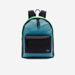 Lacoste mochila de lona colorblock homens abime malaquita azur h77 88BL2069 - Image 2