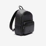 Lacoste mochila de lona com monograma the blend homens monograma noir gris h45 88BL2058 - Image 5