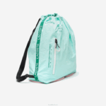 Lacoste mochila de nylon dobrável de banda de marca mulheres seringat flúor lotus k10 88BL2056 - Image 2