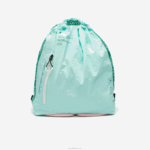 Lacoste mochila de nylon dobrável de banda de marca mulheres seringat flúor lotus k10 88BL2056