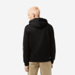 Lacoste moletom clássico com zíper e listras da marca homens preto 031 88BL13 - Image 3