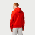 Lacoste moletom clássico com zíper e listras da marca homens vermelho s5h 88BL15 - Image 3