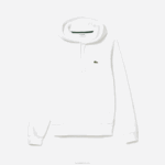 Lacoste moletom com capuz de algodão orgânico homens branco 001 88BL265