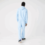Lacoste moletom com capuz de algodão orgânico homens hbp azul 88BL267 - Image 3