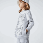 Lacoste moletom com capuz de marca Rapazes chine cinza cca 88BL3184 - Image 4
