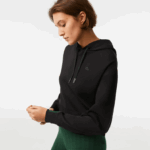 Lacoste moletom com capuz mulheres preto 031 88BL2417 - Image 2