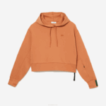 Lacoste moletom com capuz mulheres wwc laranja 88BL2418 - Image 4