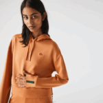 Lacoste moletom com capuz mulheres wwc laranja 88BL2418 - Image 5