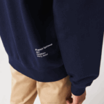 Lacoste moletom com capuz sólido de ajuste clássico homens azul marinho 166 88BL359 - Image 5