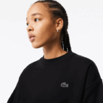 Lacoste moletom com logo nas costas mulheres preto 031 88BL2391 - Image 2
