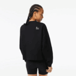 Lacoste moletom com logo nas costas mulheres preto 031 88BL2391 - Image 3