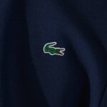 Lacoste moletom com painéis de malha esportiva homens azul marinho 423 88BL1064 - Image 3