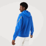 Lacoste moletom com zíper com capuz de bandas impressas homens azul k1q 88BL1241 - Image 3