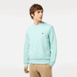 Lacoste moletom de algodão escovado orgânico homens perfeito lgf 88BL285