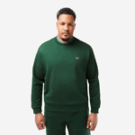 Lacoste moletom de algodão escovado orgânico homens verde 132 88BL281 - Image 5