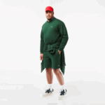 Lacoste moletom de algodão escovado orgânico homens verde 132 88BL281 - Image 6