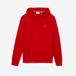 Lacoste moletom de jérsei de algodão com capuz homens vermelho 240 88BL620 - Image 5