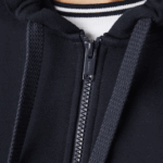 Lacoste moletom de lã com capuz e letras colorblock homens azul marinho branco bege e8t 88BL997 - Image 7