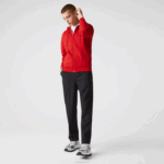 Lacoste moletom esportivo leve bimatéria homens vermelho e52 88BL963 - Image 2