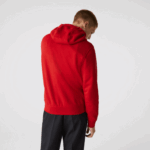 Lacoste moletom esportivo leve bimatéria homens vermelho e52 88BL963 - Image 3
