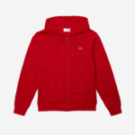 Lacoste moletom esportivo leve bimatéria homens vermelho e52 88BL963 - Image 4